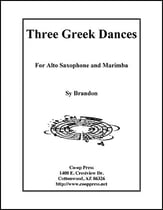 Three Greek Dances for Alto Saxophone and Marimba P.O.D. cover